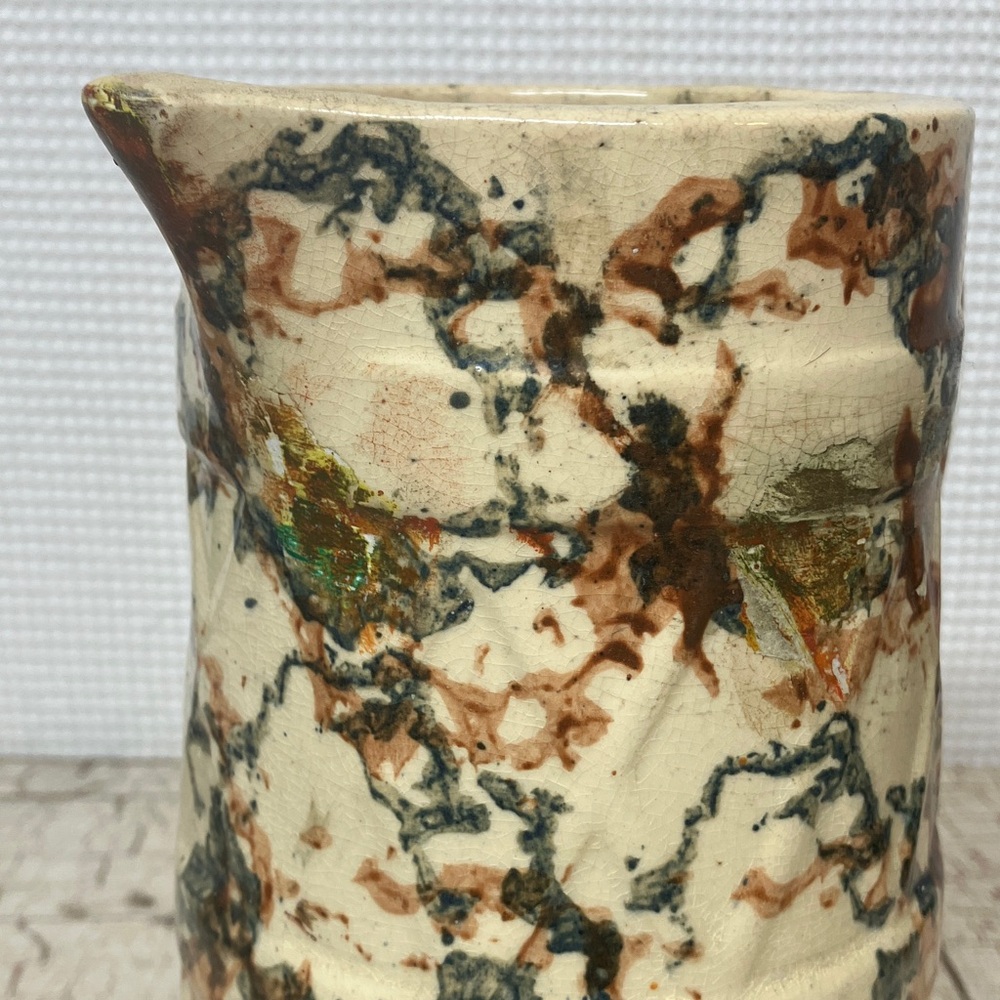 Spongware stoneware pitcher - Picture 8 of 9